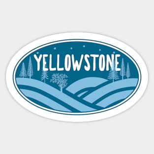 Yellowstone National Park Wyoming Montana Outdoors Sticker